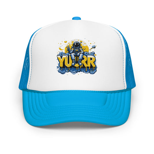 Yuurr Blue Foam Trucker Hat